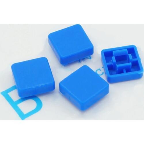 50pcs/lot square key cap 12*12*7.3mm Button cap switch cap 12 * 12 * 7.3 mm hat white blue red black green