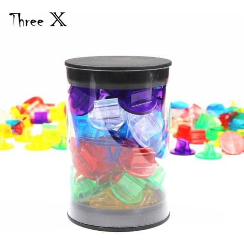 High Quality 50pcs/Tube Rainbow Translucent Plastic Game Card Stands,Boardgame Pieces/Accessories,Perfect for 2mm Cards