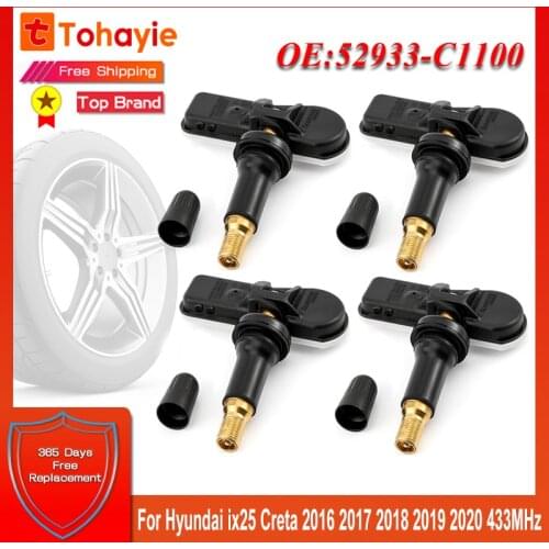 Hyundai CretaTire Pressure Sensors TPMS 52933C1100 52933-C1100 for Hyundai Creta IX25 Tucson I40 IX35 Sonata 2014-2018 Tucso