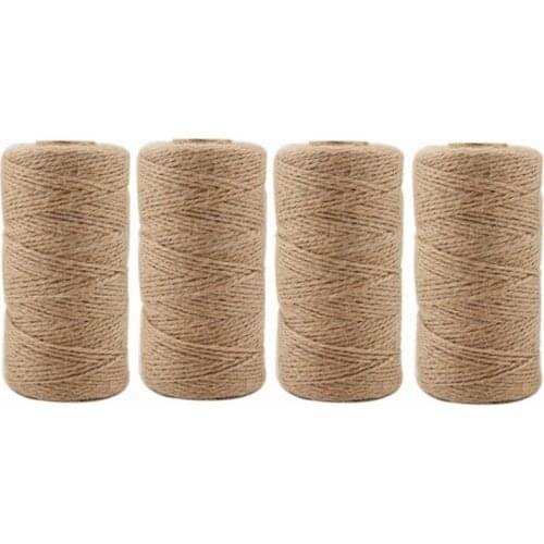 2mm Jute Twine Natural Thick Brown Twine for Home Gardening Plant Picture Hanger Industrial Packing String