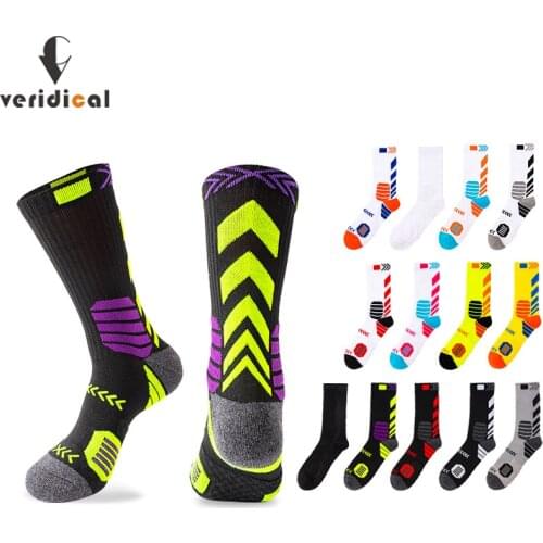 Elite Sport Cycling Basketball Socks Compression Running Man Black Trend Breathable Long Hiking Damping Athletic Professional