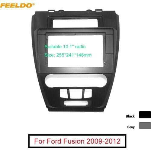 FEELDO Car Stereo 10.1 Inch Big Screen Fascia Frame Adapter For Ford Fusion 2Din Dash Audio Fitting Panel Frame Kit