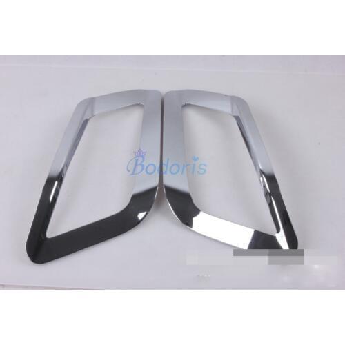 Chrome Car Styling Front Fog Lamp Cover Light Overlay Trim Panel Frame 2016 2017 For Toyota Innova Accessories