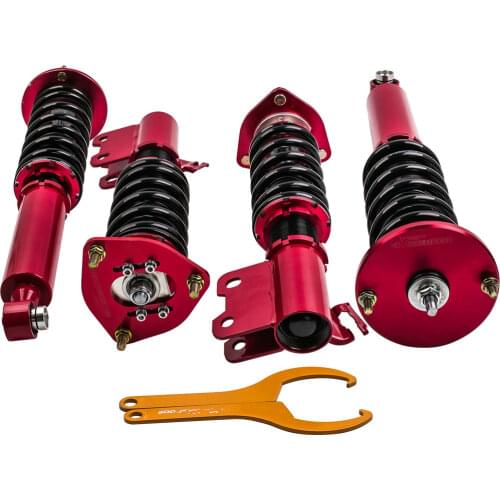 Coilovers Coil Spring For Nissan 240SX S14 Silvia 94-98 Shocks Absorbers Adjustable Height Front Rear TOp Mount Camber