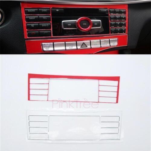 Center Control CD Box Player Switch Cover For Mercedes Benz E Class 2014 2015 E200L E260L Car Styling Accessories