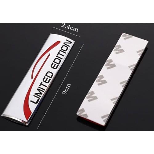 For 3D Metal Car Sticker Chrome Limited Edition Emblem Badge Decal For BMW Audi Honda Opel Lada Toyota Chevrolet Hyundai