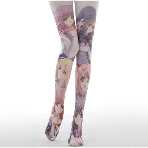 Cartoon Girl with Pantyhose Print Thick Running Chick Cn(origin) 140D Thickness Cotton, Dropship