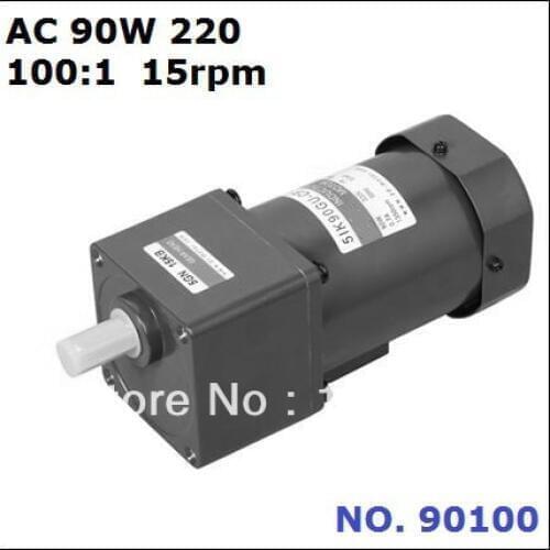 NO. 90100 ac gear motor 90W 220V 15rpm ratio 100:1 torque 20N.m