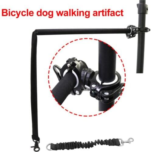 Dog Nylon Elastic Bicycle Traction Belt Rope Dog Leash Bike Attachment Pet Walk Run Jogging Distance Keeper Hand Free Pets Leash