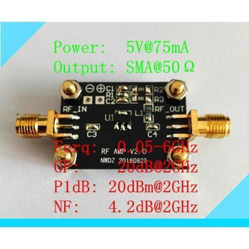 NEW 1PC Broadband RF amplification 0.05-6G high-performance 0.5W amplification module