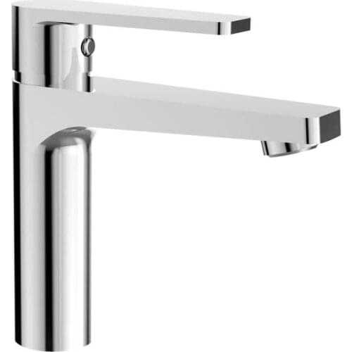 OB8095-1J)BOOU new design high quality single handle deck mounted chromed brass bathroom wash basin faucet