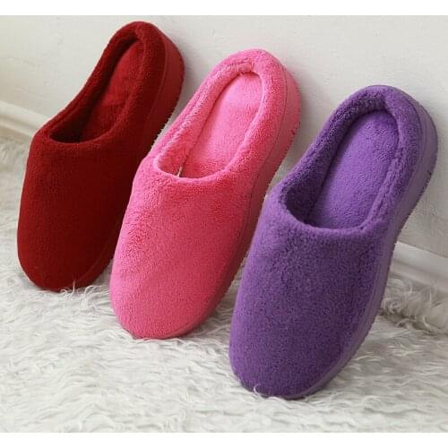 Ginchasio Women Germany Winter Home Cotton Shoes TCM Non-slip Soft Winter Warm House Slippers Indoor Bedroom Men Lovers Couples