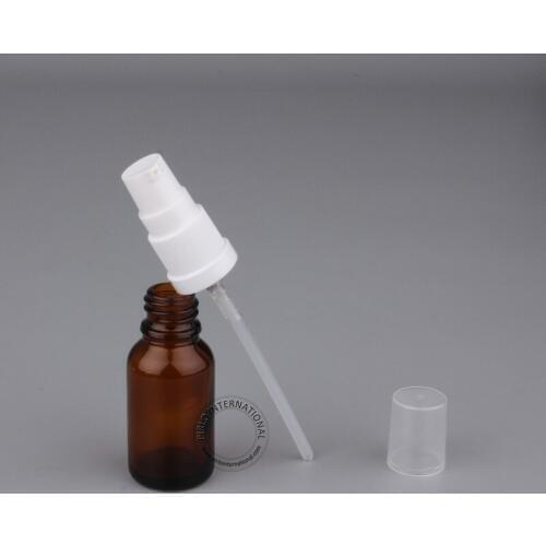 Wholesale 30pcs/lot A++ 15ml Essential Oil Bottle,1/2 oz Glass Spray Bottles,15cc Mini Glass Perfumes Vial, White Lotion Pump