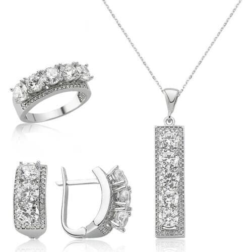 Original silver , Five stones Set ,Most Special Jewelry Sets Suitable and Quality Products Types