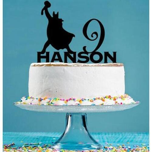 Personalized Acrylic superhero Birthday Cake Toppers baby shower Christening Baptism party decorations