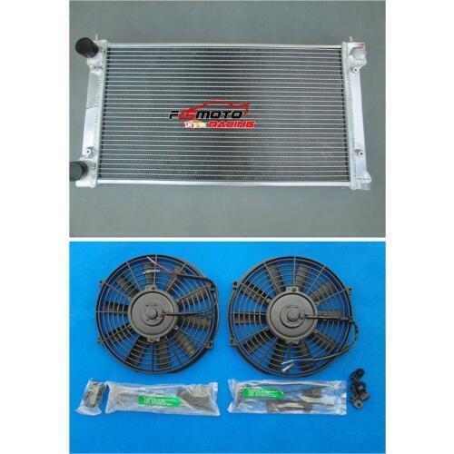 Aluminum Alloy Radiator + FAN For VW Golf MK1 MK2 GTI/Scirocco 1.6 1.8 8V MT Manual