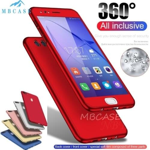 Shockproof 360 Full Protective Case for Huawei Honor 7A Pro 7C 7S 7X 9C 8A Prime Tempered Glass Cover Honor 6C Pro 9X STK-LX1