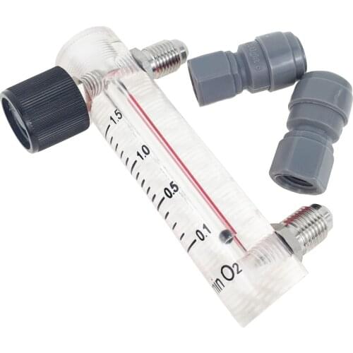 0.1-1.5L/MIN OXYGEN FLOW METER (WITH DUOTIGHT 8MM FITTINGS)