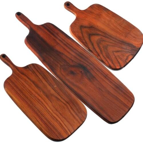 1 Pcs Black walnut wood cutting board kitchen chopping board 3 size pizza disks real wood without glue stock plate