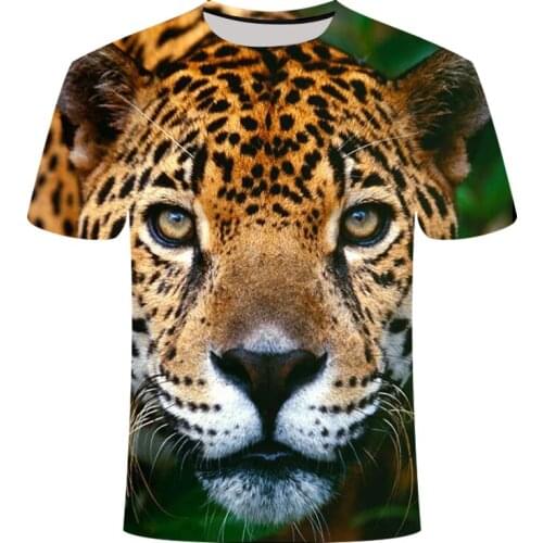 Fun Novelty Summer Casual T-shirt Animal Tiger Series Short Sleeve Male/Female 3D printed Harajuku style Top Dropshipping