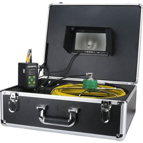 7 inch DVR Recorder Pipe Inspection Video Camera Drain Sewer Pipeline Industrial Endoscope 38 LEDs 360 Degree Rotation Camera
