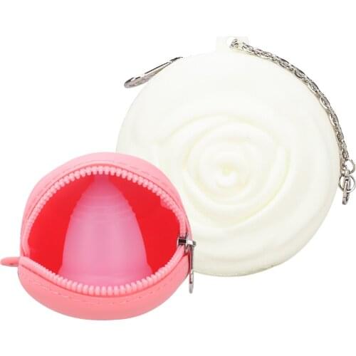 Menstrual Cup Protect Bag Silicone Cup Menstrual Storage Bag Waterproof Portable Storage Case Washable Storage Bags Period Cup