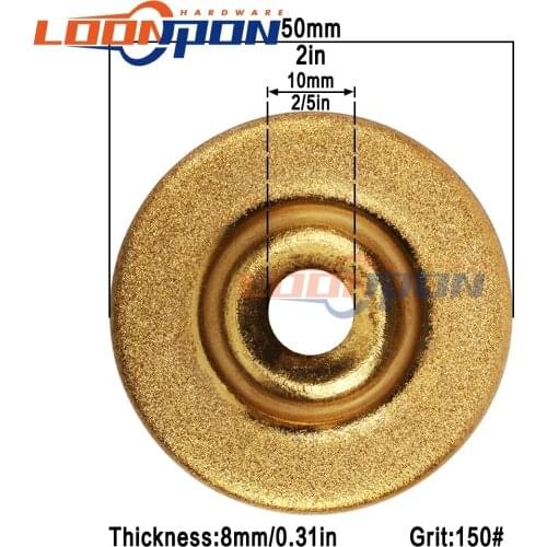 1-15Pcs 50mm Diamond Grinding Wheel Electroplated Circle Disc Grinder Stone Cutting Rotary Tool For Quick Removal Or Trimming