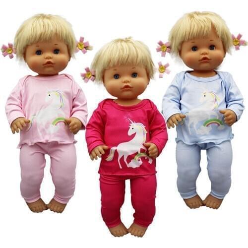 2020 New pony pajamas doll Clothes Fit 42cm Nenuco Doll Nenuco su Hermanita Doll Accessories