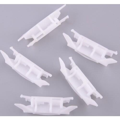 5pcs Roof Drip Trim Moulding Holder Clip Plastic White Fit For Honda Accord Civic Acura TL TSX 91572SDAA01 91572-SDA-A01