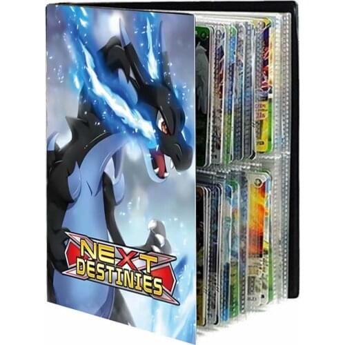 240Pcs Pokemon Holder Album Toys Pokemones Trainer Collections Cards Map Book Binder Folder Top Loaded List Toys Gift For Kids