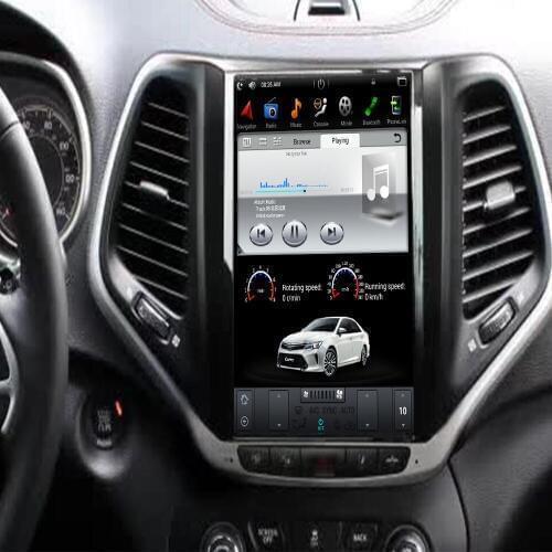 Android 9.0 Tesla style Car No DVD Player GPS Navigation For JEEP Cherokee 2014-2018 Auto navi stereo head unit radio multimedia