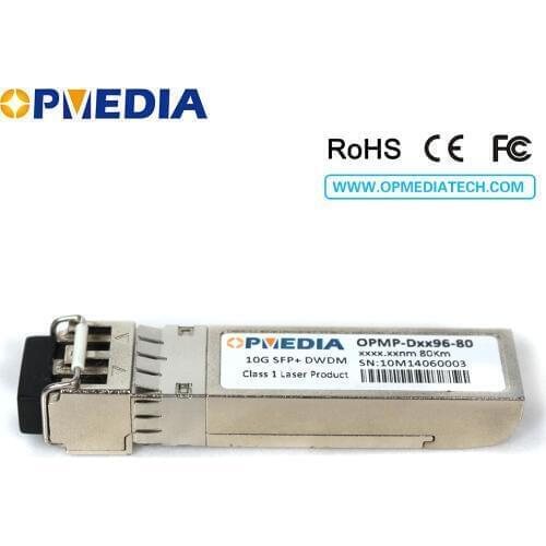 For Cisco 10GBASE SFP+ ZR transceiver,10G DWDM 80KM C-BAND 1563.86nm~1528.77nm SFP+ optical module