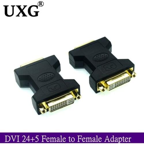 Dvi 24 + 5 adapter female to female DVI adapter DVI-D straight through DVI cable series video card signal extension HD connector