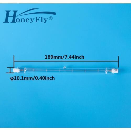 HoneyFly 2pcs 189mm New Linear Halogen Lamp J189 220V/110V 750W 1000W R7S Double Ended Filament Flood Lights Quartz Tube