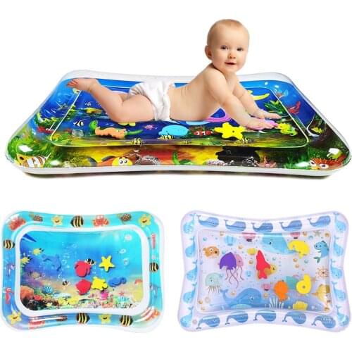 Games Beach Lawn Sprinkler Pads Crawling Pad Playmat Summer Kids Play Toys Interaction Time Toddler Water Pad