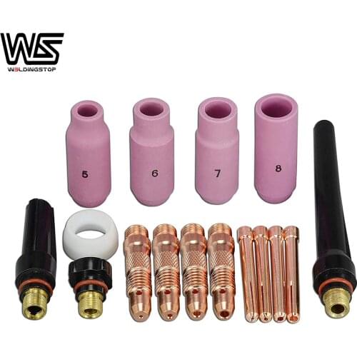 TIG Collet Body Ceramic Cup 10N47 10N48 kit WP 17 18 26 TIG Welding Torch 16pcs