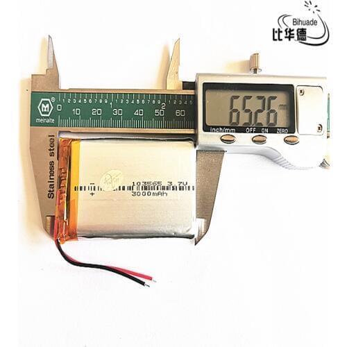 Liter energy battery Good Qulity 3.7V,3000mAH 103565 Polymer lithium ion / Li-ion battery for tablet pc BANK,GPS,mp3,mp4