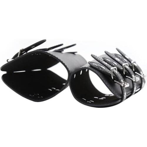 Fashion Sexy Men and Women Sex Hand Back Copy Leather Adjustable Back Binding Couple Flirting Love Products