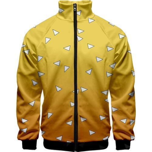Demon Slayer Kimetsu No Yaiba Mens Jacket Tanjiro Kamado Nezuko Cosplay Sweatshirts Harajuku Funny Zipper jacket Coat Oversized