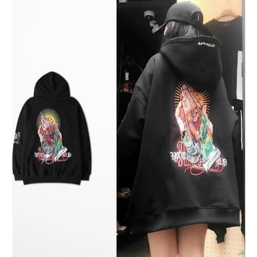 Korean Fashion Autumn Winter Hip Hop Vintage Hoodies Men Skateboard High Street Purpose Tour Sweatshirt Men And Women