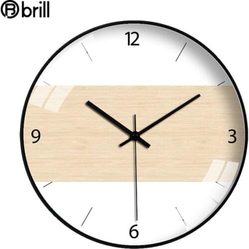 Nordic Wall Clock Art Vintage Simple Creative Silent Round Bedroom Living Room Decoration Clocks Wall Home Decor Silent Horloge