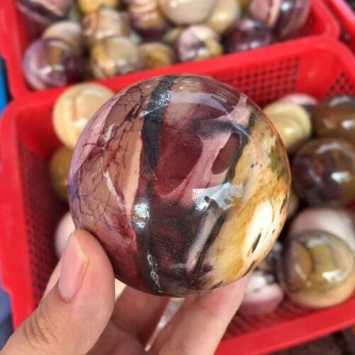 Natural Egg Yellowstone Sphere Quartz Mineral Crystals Gemstones Ball Reiki Healing Fine Home Decoration