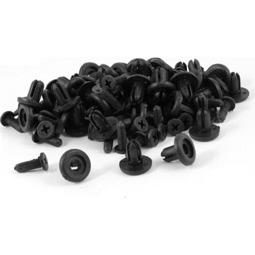50 Pieces Plastic Pressure Fender Fastening Rivets For 5Mm Holes
