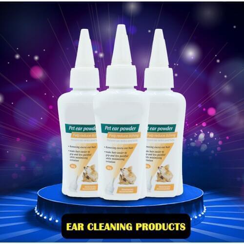 50g Pull Ear Powder Dog Plucking Powder Pet Ear Cleaning Supplies PI669