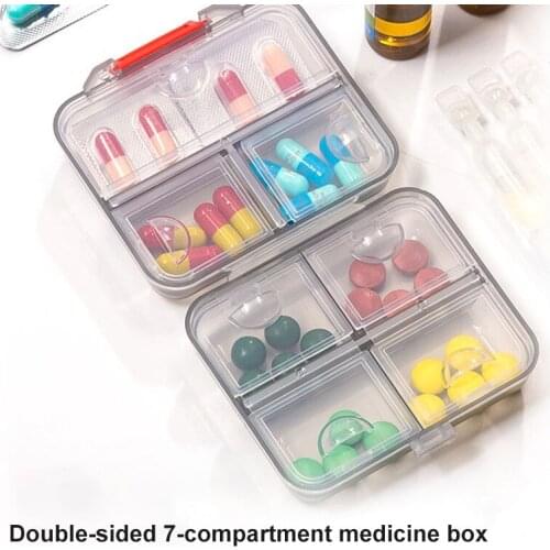 Newly Portable Travel Medicine Box Organizer Pill Box Week Portable Travel Tablet Box Container Small Vitamin Drugs Storage