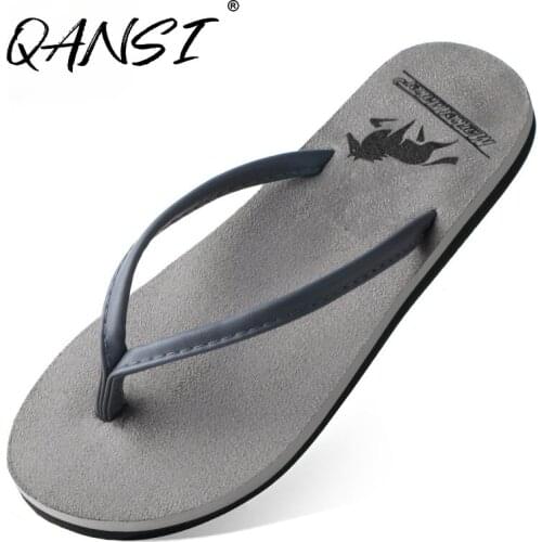Casual Solid Color Couples Flip Flops Summer Comfortable Wear-resistant Men Sandals Outdoor Non-slip Beach Slipper for Men 2021