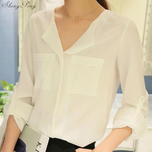 Sheng Peng Womens White Shirts