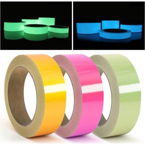1.5cm*3m Luminous Fluorescent Night Self-adhesive Glow In The Dark Sticker Tape Safety Home Decoration Warning Tape