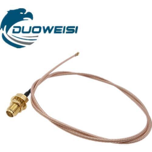 SMA female male extension cable IPEX adapter wifi module antenna coaxial jumper RG178 silver plated needle