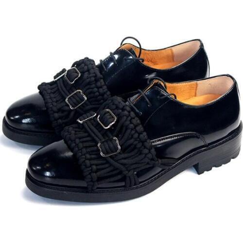 High top formal shoes for men oxfords classics black lace up genuine leather wedding party shoes handmade men shoes